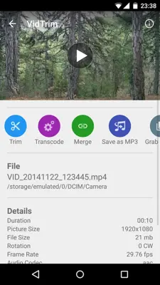 VidTrim - Video Editor android App screenshot 1